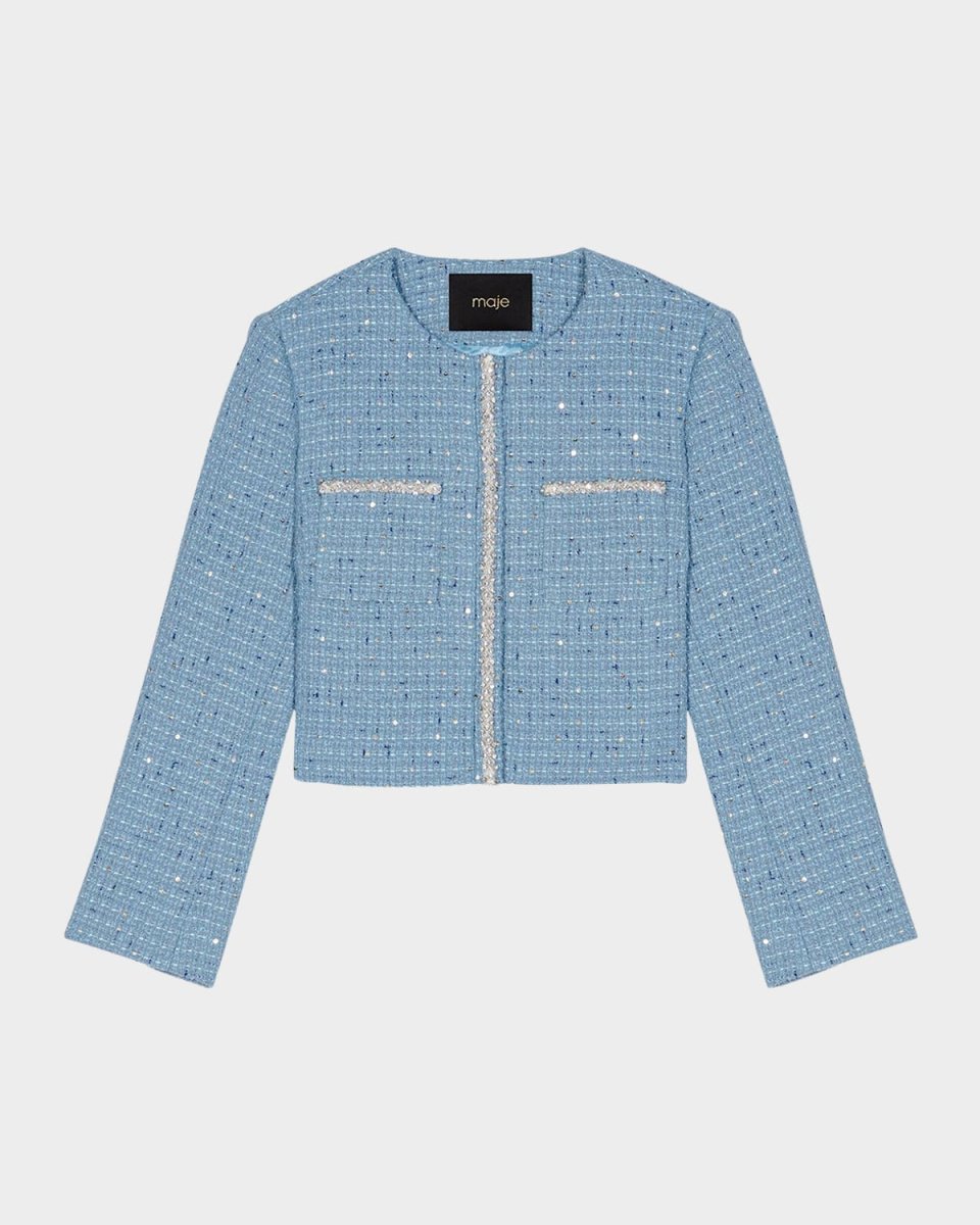 Vilya Sequined Tweed Blazer